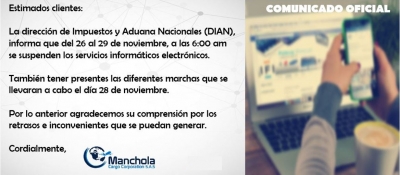 Suspensión de servicios informáticos